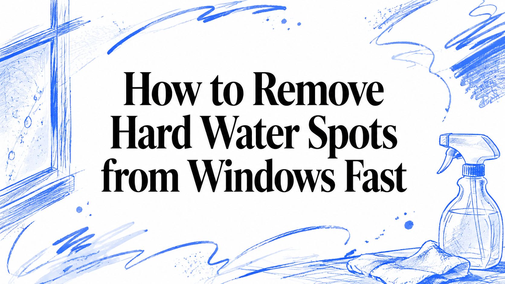 How to Remove Hard Water Spots from Windows Fast